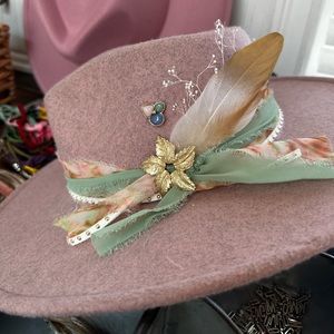 Dusty Rose custom hat by Howdy Hat Bar & Co.